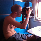 Filming in the train – near Moscow, Russia